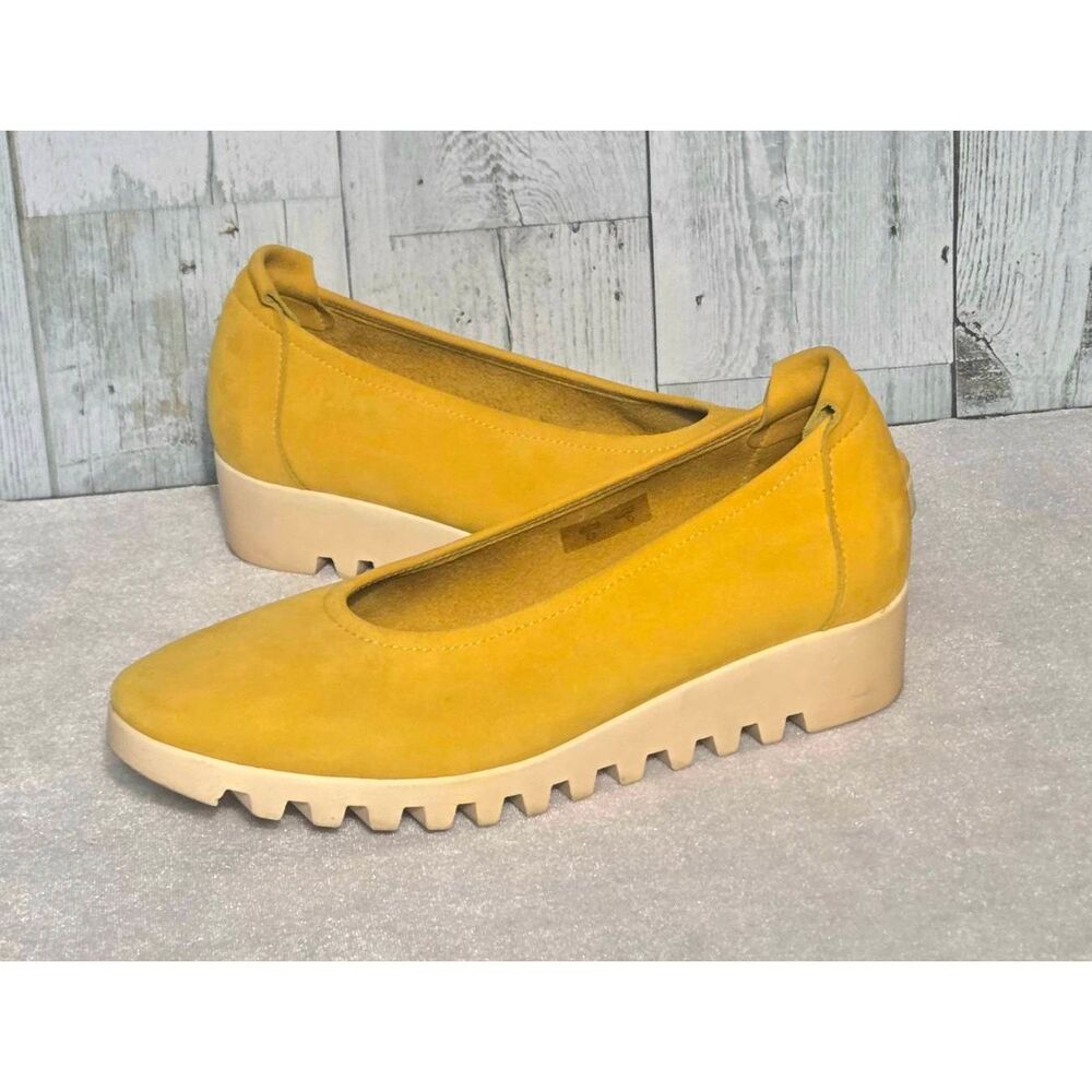 Arche Lomiss Nubuck Leather Ballerina Platform Comfort Shoes Sz. 36 / 5.5